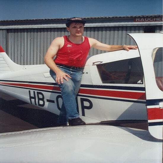 Privatpilot René Schmid